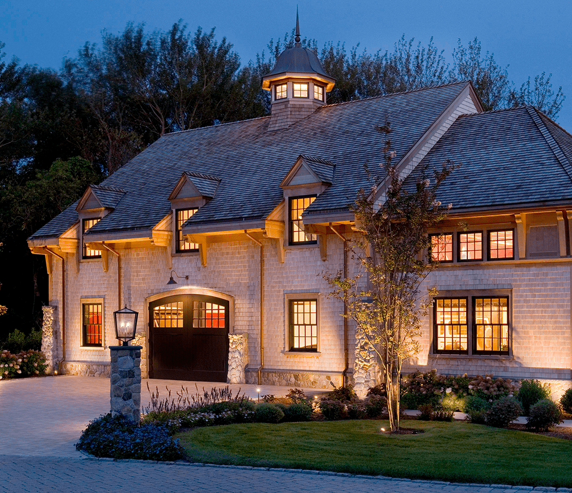 Car Barn Exterior Dusk