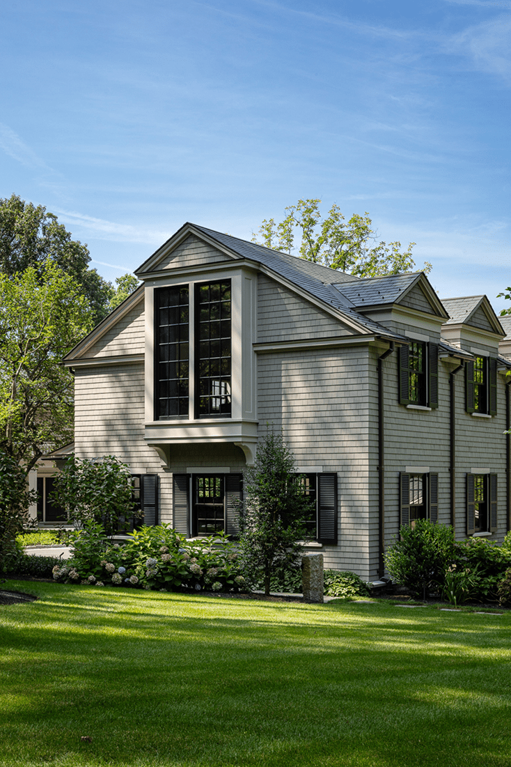 suburban transitional exterior detail